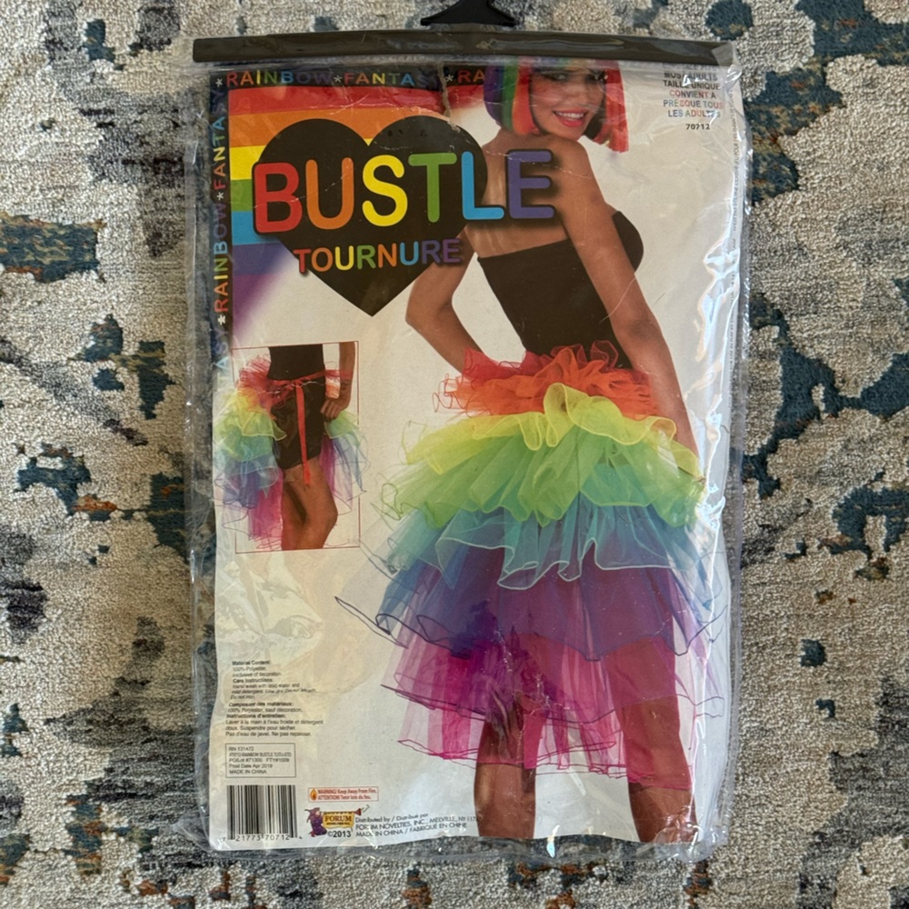 Rainbow Bustle Tutu Skirt